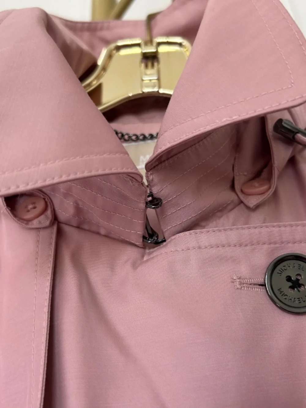 Michael Kors Trench Coat, Womens XL, Pink NWOT